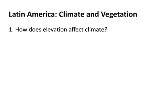 The Physical Geography Of Latin America Quiz Answer Ppt Download