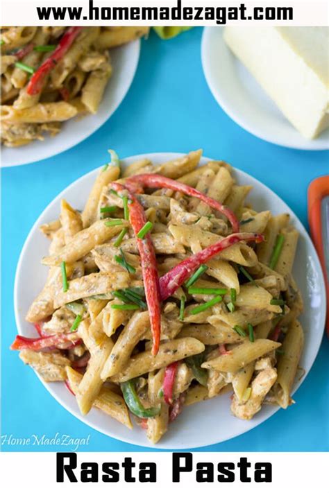 An Easy Recipe For Making The Delicious Rasta Pasta Dish Of A Creamy