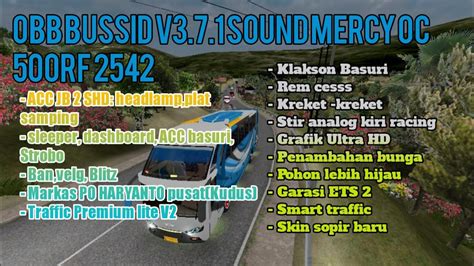 OBB BUSSID V3 7 1 SOUND OC 500RF 2542 GRAFIK 4K ADA MARKAS PO