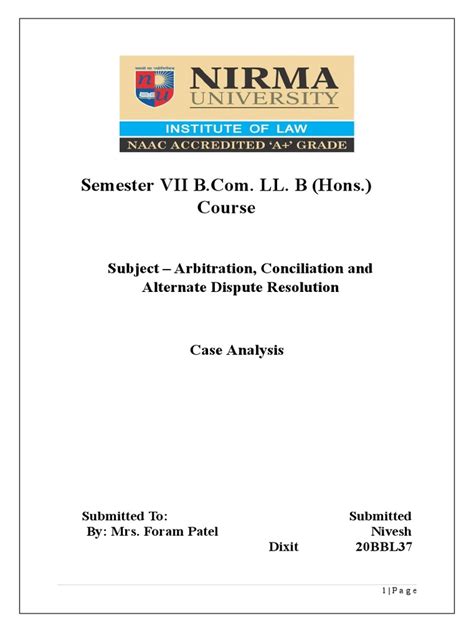 Case Analysis | PDF