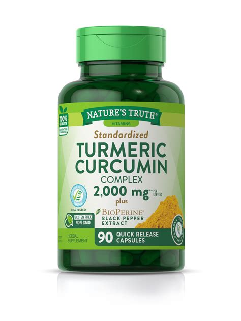 Nature S Truth Turmeric Curcumin Mg Capsules With