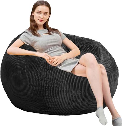 Bean Bag Chairs For Adults 5 Memory Foam Furniture Beanbag Chair Large Sofa