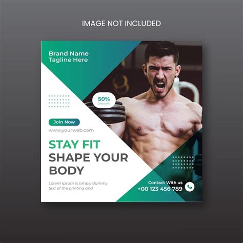 Premium Vector Fitness Gym Social Media Post Design Premium Vector