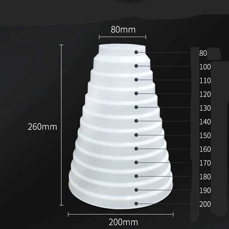 Réducteur universel amélioré plus épais pour systèmes de ventilation 80
