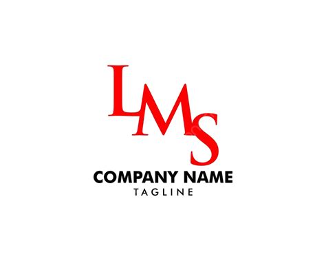 Initial Letter Lms Logo Template Design Trendy Brand Technology Vector ...