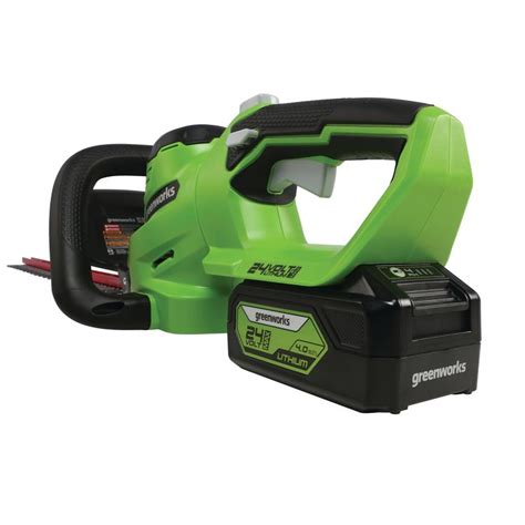 Greenworks 24 Volt 22 In Dual Cordless Electric Hedge Trimmer Battery