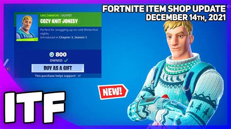 Fortnite Item Shop New Cozy Knit Jonesy Outfit [december 14th 2021