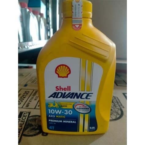 Jual Oli Motor Matic Terbaik Shell Advance AX5 Scooter 10W 30 800ml