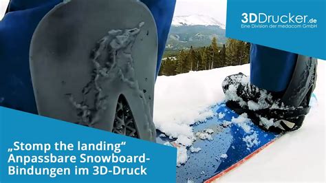 Ma Geschneiderte Snowboard Bindungen Im D Druck Stratasys Origin One