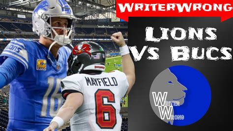 Detroit Lions Vs Tampa Bay Buccaneers Week 6 Preview Game Of The Week