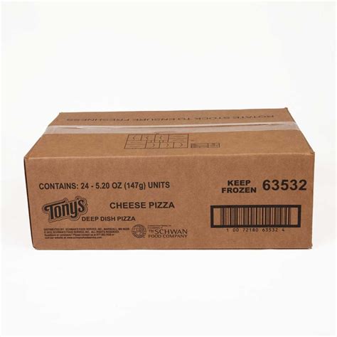 Schwans Tonys Cheese Par Baked Deep Dish Pizza 55 Ounce