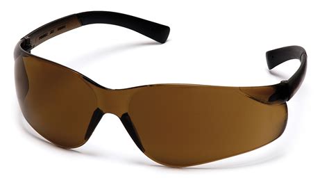 Ztek Safety Glasses Dark Brown Lens