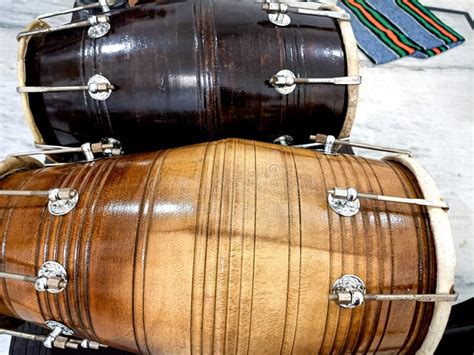 Closed Up of Indian Folk Traditional Musical Instruments Dholak Stock Image - Image of ethnic ...