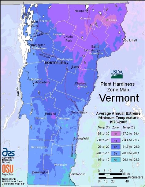 Farmers Know Best: Vermont USDA Plant Hardiness Zones Map