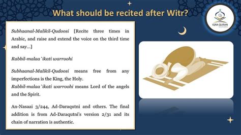 Learn How To Perform Witr Salah In Sunnat Ways