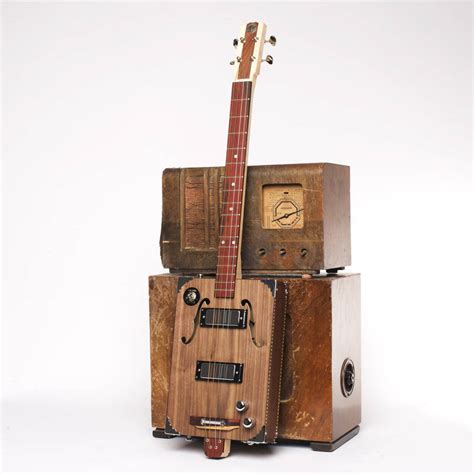 Black Walnut Jack Cigar Box Guitar By Drummond And Hammett Custom Stringed Instruments