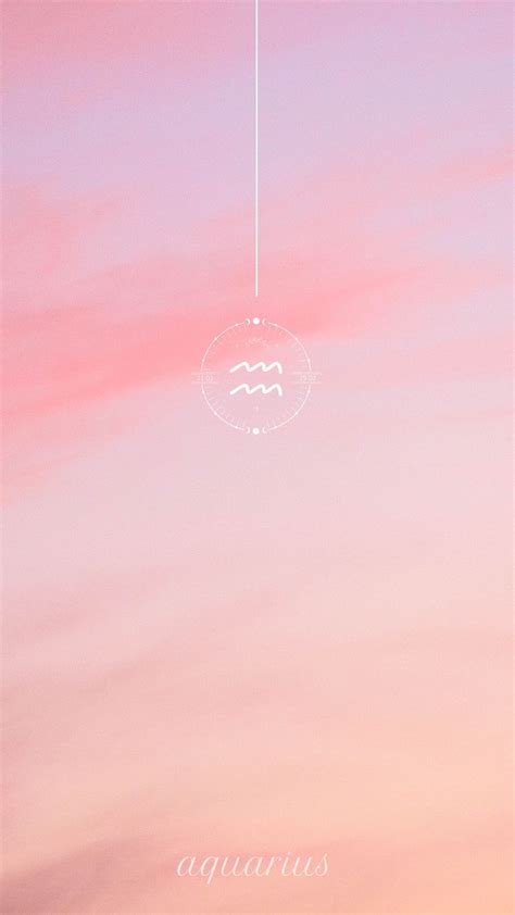 Aquarius Cloudy Pastel Aesthetic Astrology Wallpaper For Iphone Android Aquarius Aesthetic