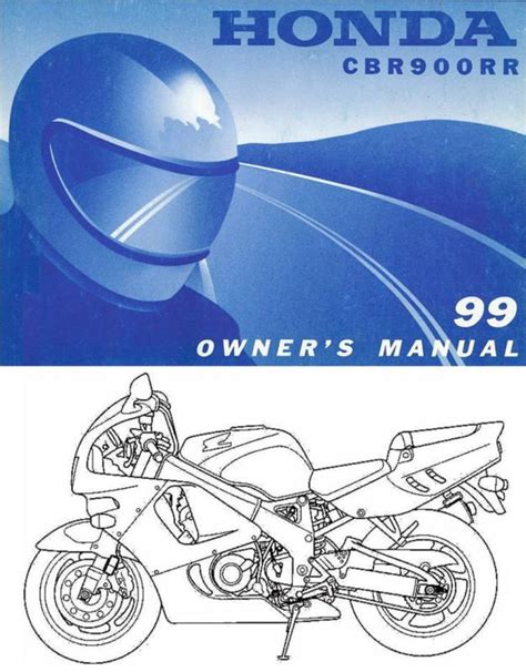 Purchase 1999 HONDA CBR900RR FIREBLADE MOTORCYCLE OWNERS MANUAL CBR