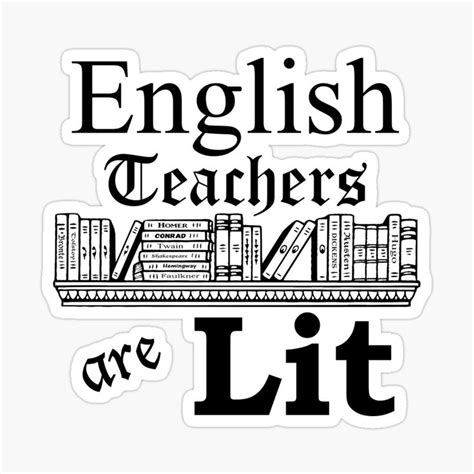 English Teachers Are Lit Sticker For Sale By Roostersynd в 2024 г