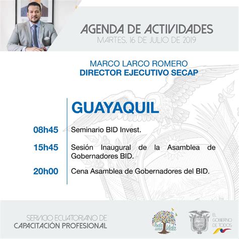 Secap On Twitter Secapinforma Compartimos La Agenda Que Nuestro