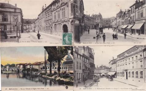 LOT DE 4 Cartes Postales Anciennes Postcards BAR LE DUC MEUSE 2 EUR 3