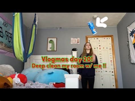 Vlogmas Day Deep Clean My Room W Me Youtube