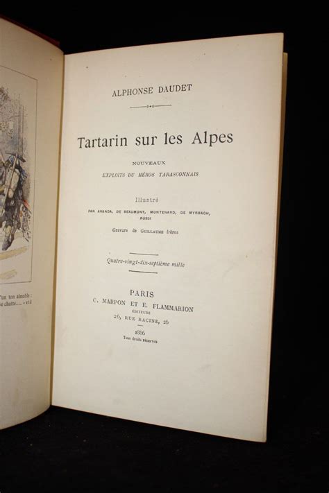 DAUDET Tartarin sur les Alpes Nouveaux exploits du héros