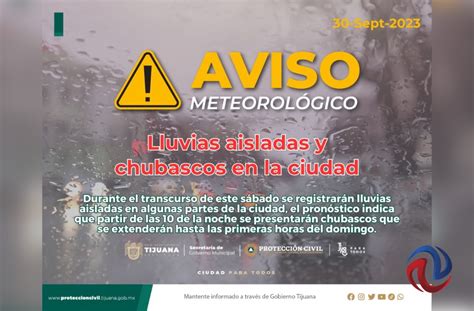 Se prevén lluvias para esta noche piden tomar precauciones