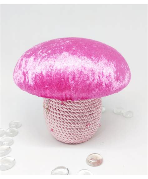 Magenta Pink Mushroom Décor Ada Quilted Creations