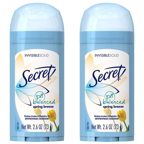 2 Pack Secret Anti Perspirant Deodorant Invisible Solid Spring