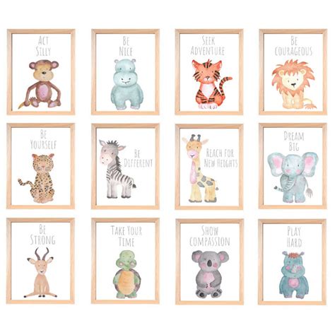 Nursery Wall Art Nursery Wall Decor Animal Nursery Prints - Etsy