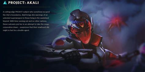 PROJECT: Akali [Skin Bio] : r/akalimains