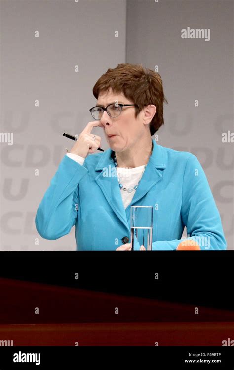 Berlin Germany Th Nov Annegret Kramp Karrenbauer Cdu