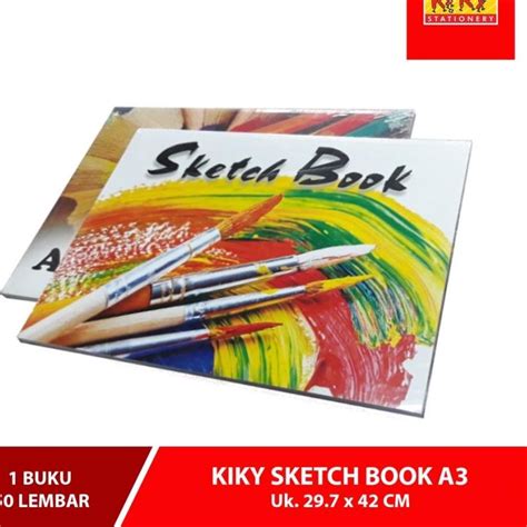 Jual Lebih Trend 1pcs KIKY Sketch Book Buku Sketsa Ukuran A3 Isi 50