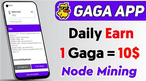 Gaga Node Mining App Withdrawal Process Crypto Mining Application