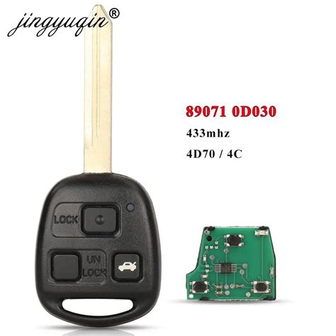 Jingyuqin Cl T L Commande 433 Boutons 2 3 MHz Puce 4D70 4C Pour Toyota