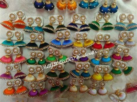 Silk Thread Earrings At Rs Pair Silk Thread Earrings In Tiruppur