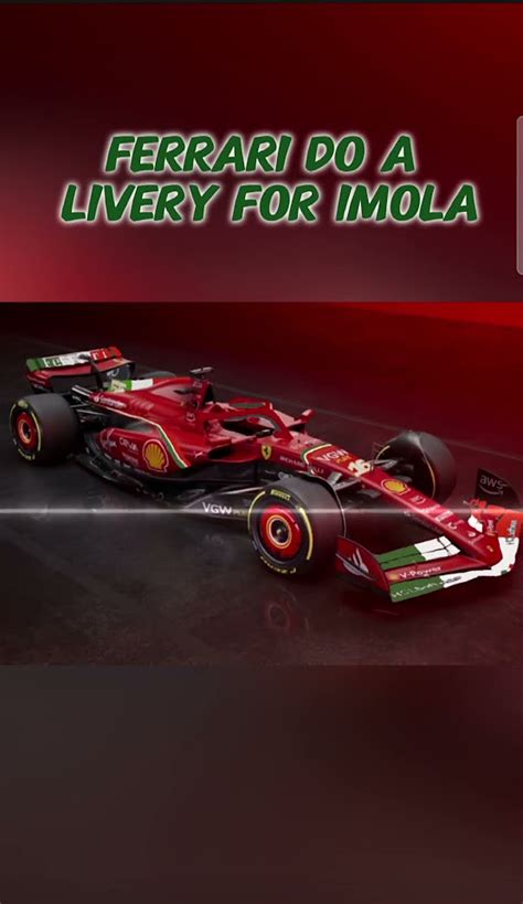 🇮🇹ferrari Special Livery For Imola🇮🇹 Youtube