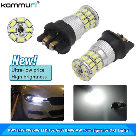 KAMMURI 6000K Xenon White 36 SMD PW24W LED Bulbs For BMW F30 3 Series