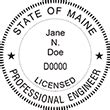 Professional Engineer Rubber Stamps Maine