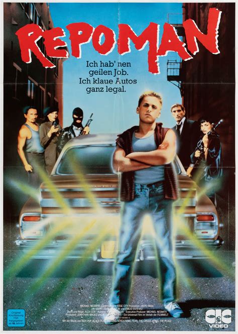 Repo Man Original 1984 German A1 Movie Poster - Posteritati Movie ...