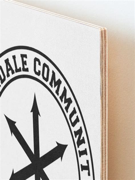 Greendale Community College Logo Mounted Print By Bevatron Redbubble