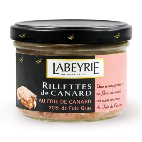 Labeyrie Rillettes De Canard Au Foie Gras De Canard 20 De Foie Gras