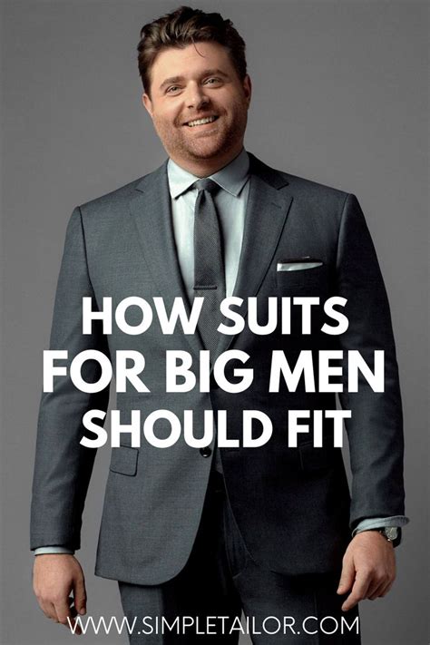 How Suits For Big Men Should Fit Outfits For Big Men Suits For Big