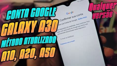 Atualizado Desbloqueio Conta Google Samsung A A A A Como