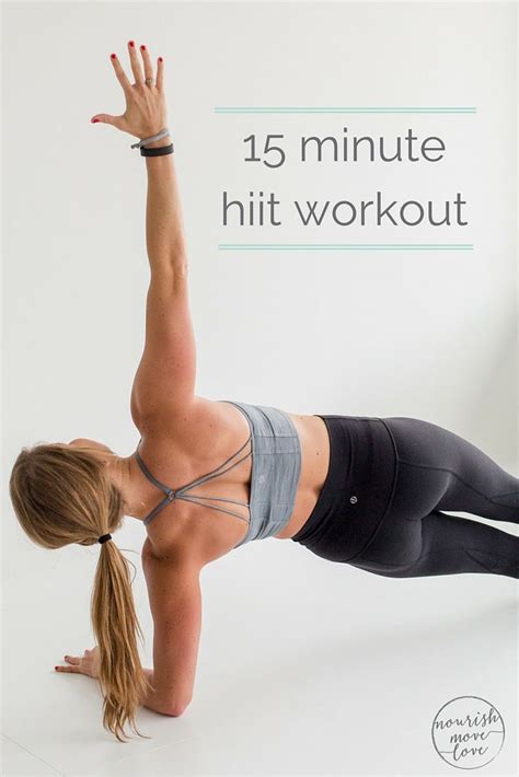 15 Minute Hiit Pyramid {4 Exercises 15 Min Amrap} Nourish Move