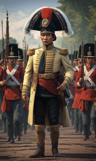 Generate An Image Depicting The Perang Diponegoro 1825 1830 By Rh