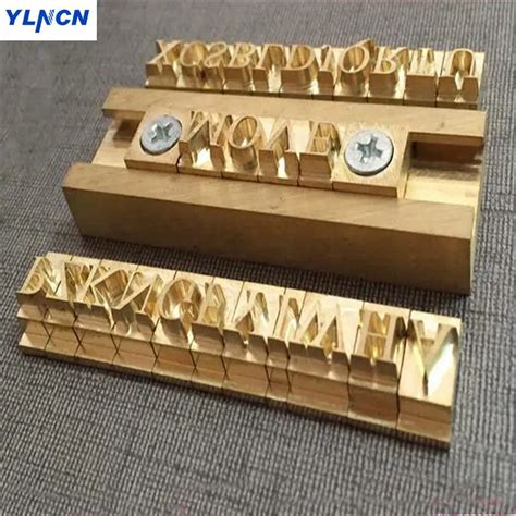 T Slot Moval Flexible Brass Letters Stamp Leather Craft Tools Mold Hot