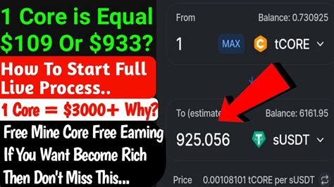 1 Core 3000 Explain And How To Join Core Mining New Updates Core