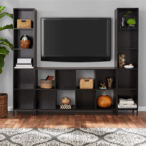 Mainstays Cube Storage Home TV Entertainment Center, Espresso - Walmart